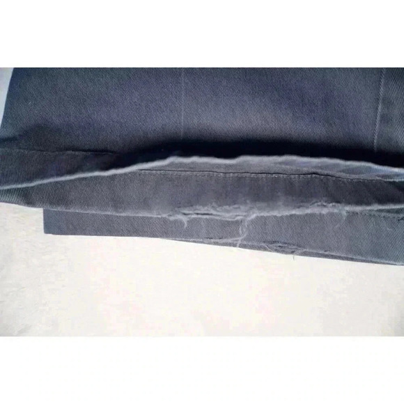 LL Bean Jeans Men's 40x30 Comfort Waist Flannel Lined Navy Blue Chino Pants - Picture 13 of 16